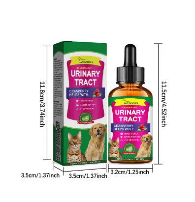 60ml pet pain relief liquid drops bottle with natural botanical extracts