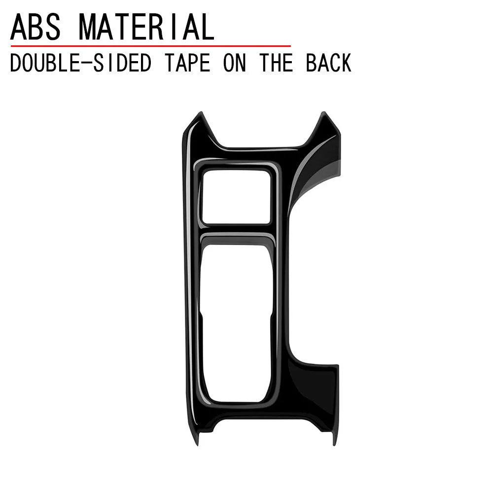 Gearshift panel sticker for 2021 Subaru WRX RX S4 in carbon fibre texture finish with 3M adhesive backing
