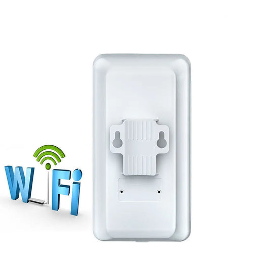 White 4G LTE outdoor CPE router with antennas, 300Mbps dual-band wireless, full netcom