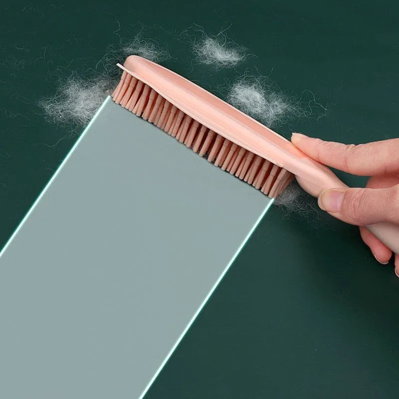 Green dual-sided pet brush with comb and 7.5cm wool sticker plate for hair removal