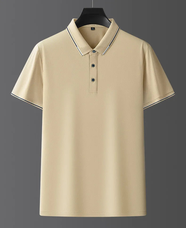 Men's short sleeve mulberry silk shirt in various colours with regular fit for summer wear