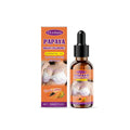 Papaya breast enhancement oil 30ml bottle with papaya seed, jojoba seed, and coffee seed oils