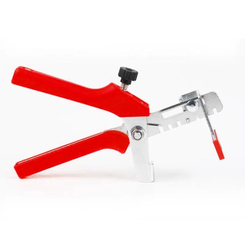 Red tile leveling clip with PVC handles and stainless steel clips, 23.0 x 11.5cm, 6-level adjustment tile installation aid