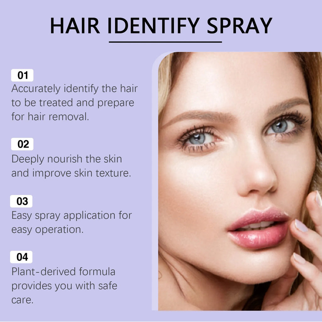 120ml portable hair removal spray bottle with botanical extracts for home depilatory care