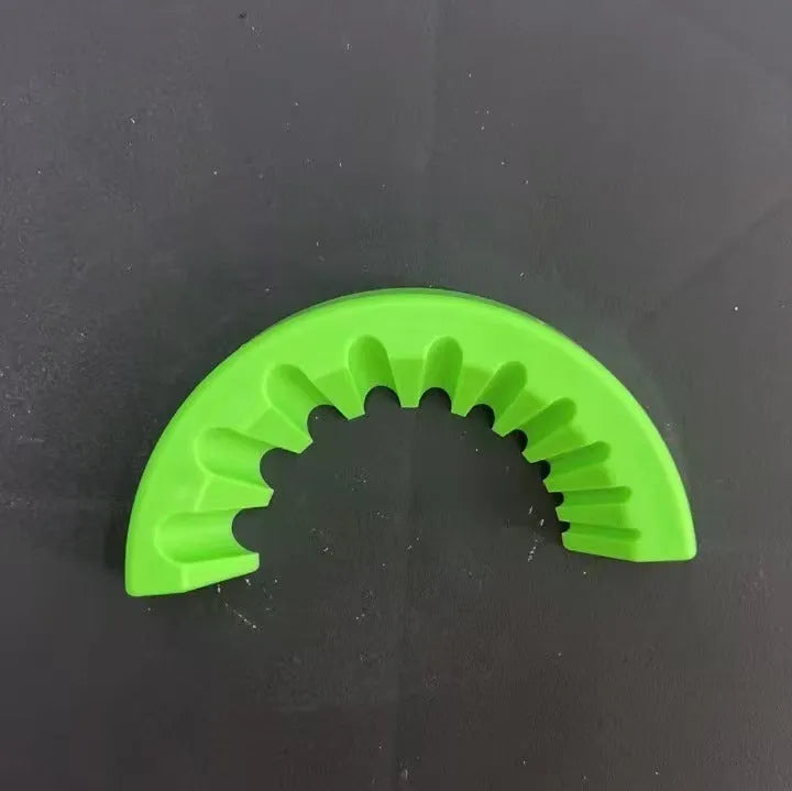 Yellow, green, and black angle grinder grinding bit bracket holders for 3-12mm bits.