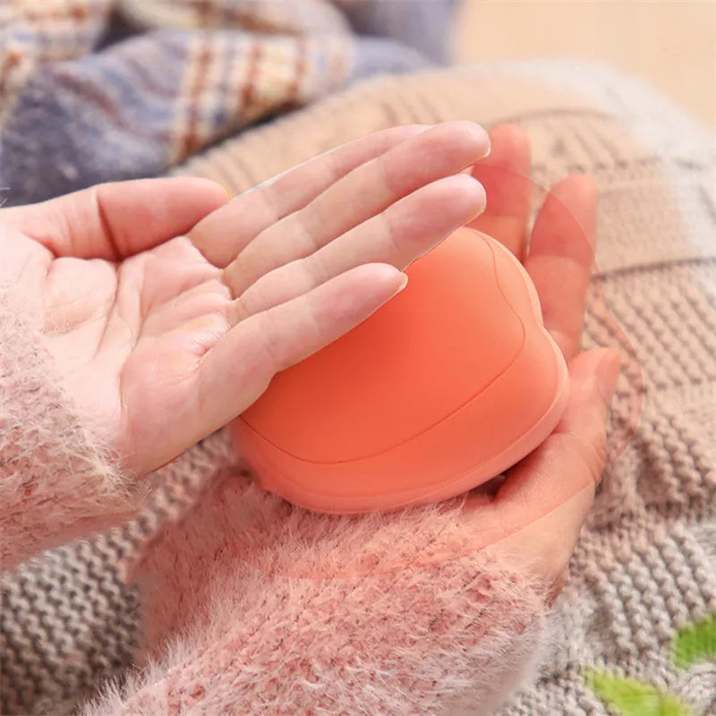 Mini USB rechargeable cat paw electric hand warmer in pink with two temperature settings