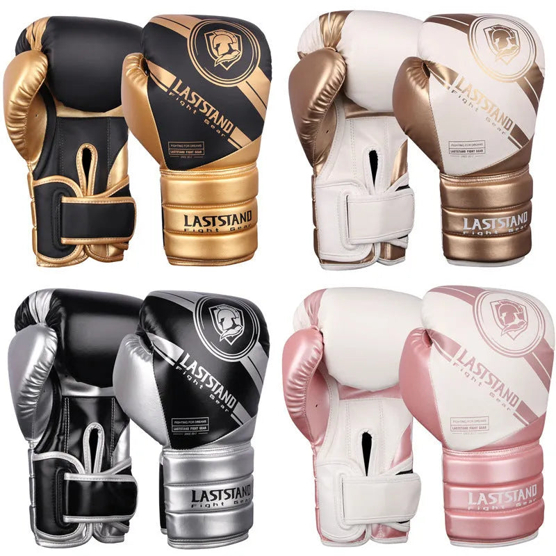 Professional PU leather boxing gloves for Sanda training in various colours and sizes