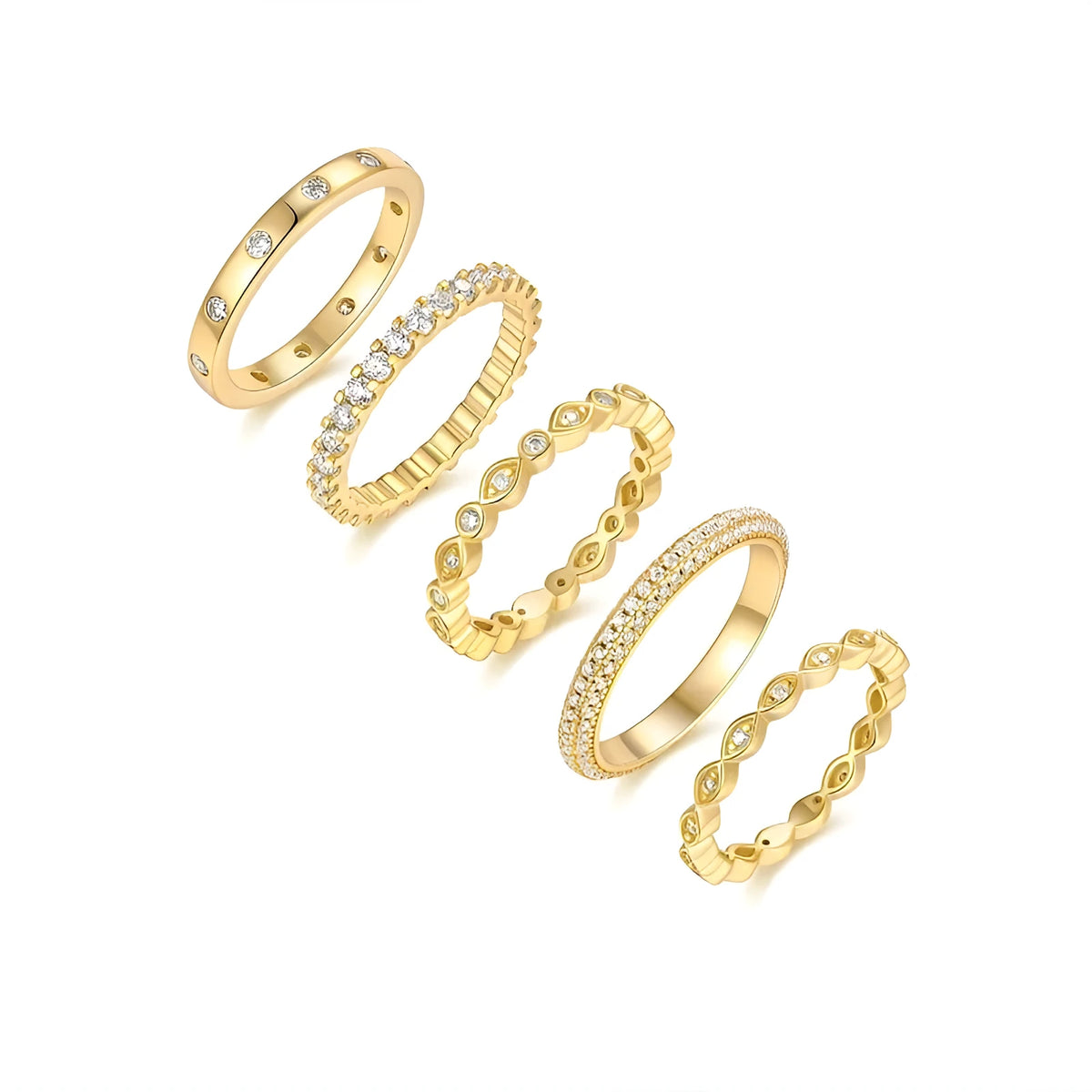 Gold-plated S925 silver moissanite wedding ring set, sizes 5 to 9, 12g, with GRA certificate and gift box