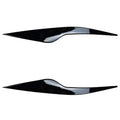 Ford Focus headlight eyebrow stickers in carbon fibre pattern and piano black options