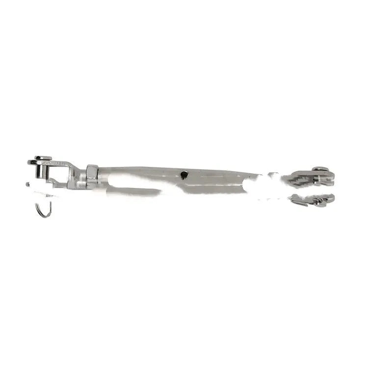 XYL Ziptreck pulley slide rope system with alloy steel components and safety harness