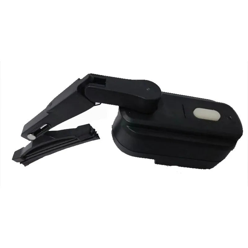 Black ABS plastic motorcycle helmet wiper unit with 65mm rubber blade, model TZ-HW065.