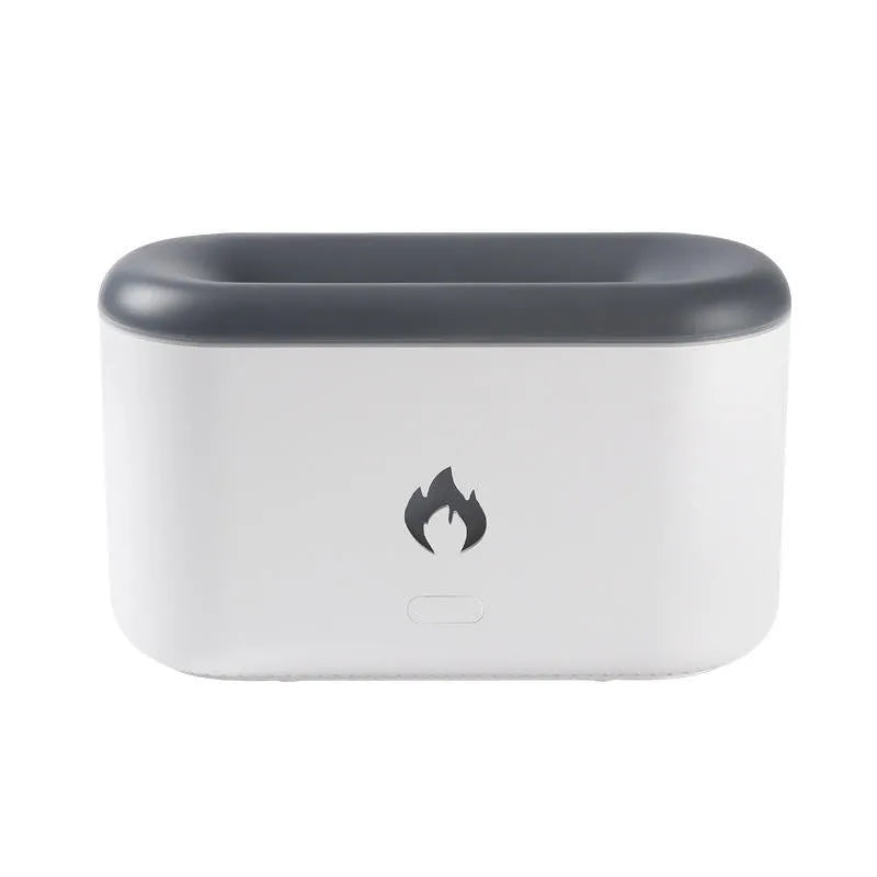 3D flame humidifier 300ml ultrasonic aroma diffuser Black White USB Type-C
