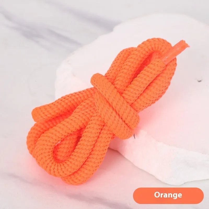 Flat oval shoelace adapter rope in various colours, showing 1.0cm width and length options for shoes and sweatshirts.