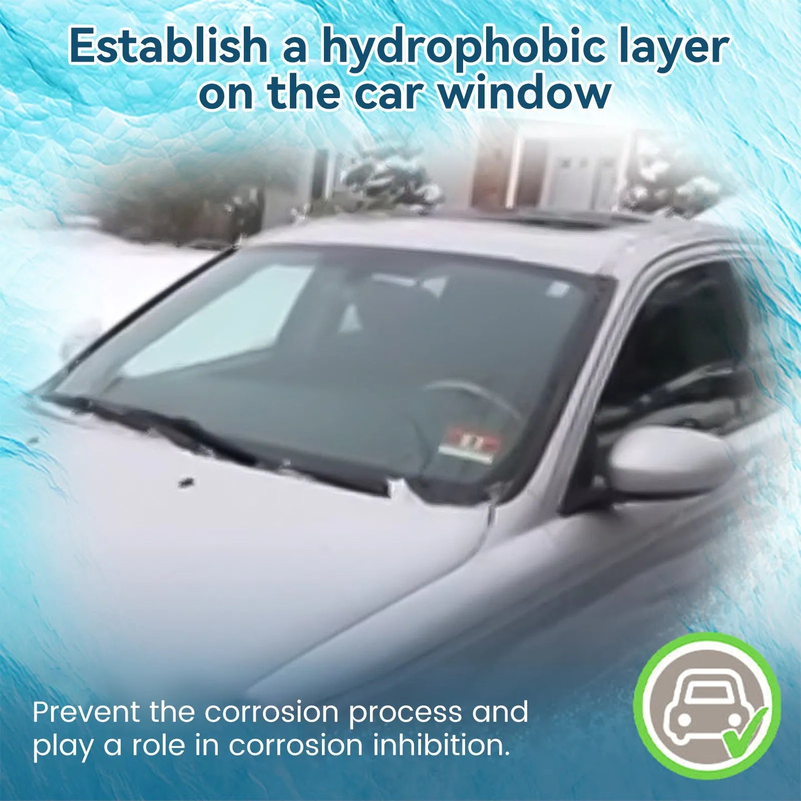 60ml bottle of car window deicing spray and snow melting agent.