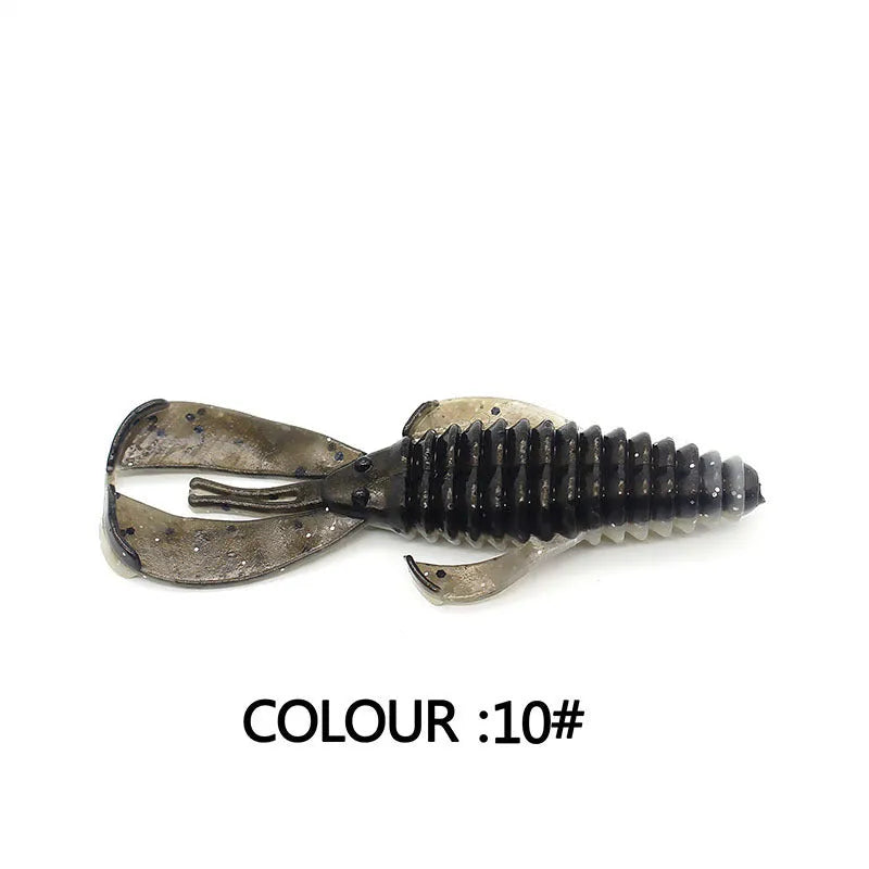 PVC fishing soft bait lures in 8cm and 12cm sizes showing colour variations 1-12