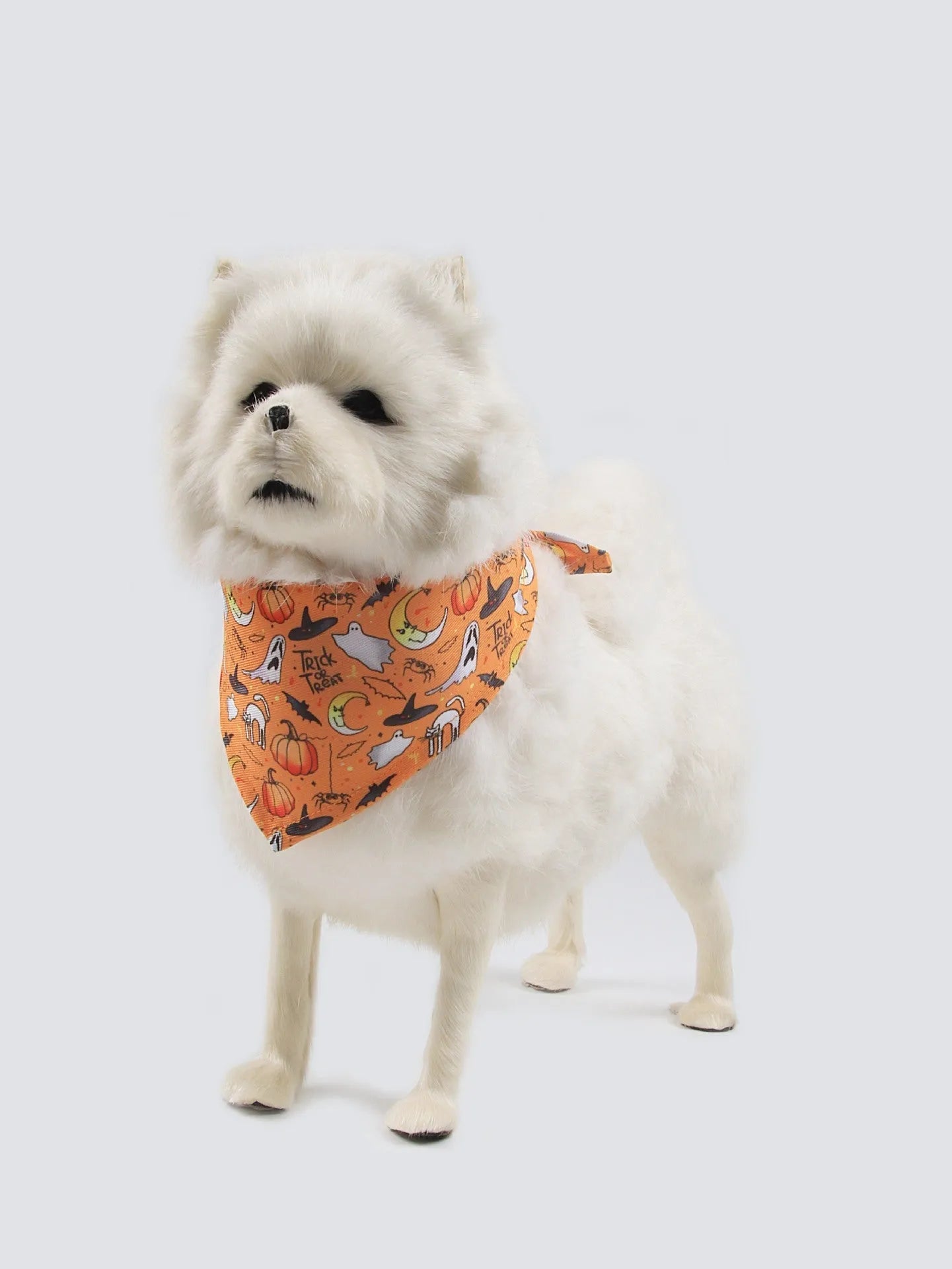 Wansheng fleece-lined dog sweater and triangle scarf set in multiple colour options for autumn and winter wear