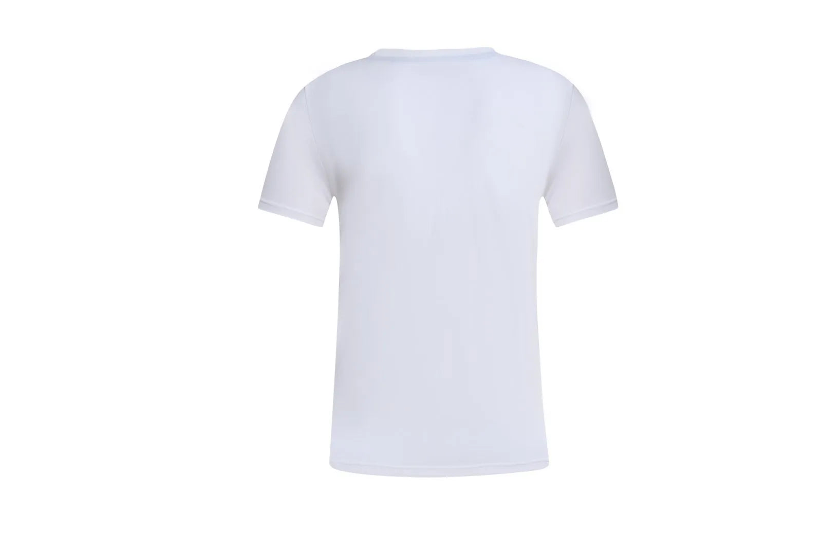 White cotton t-shirt overalls with short sleeves and a loose pullover fit