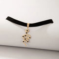 Gothic snake choker necklace in silver or gold alloy with baroque styling for women