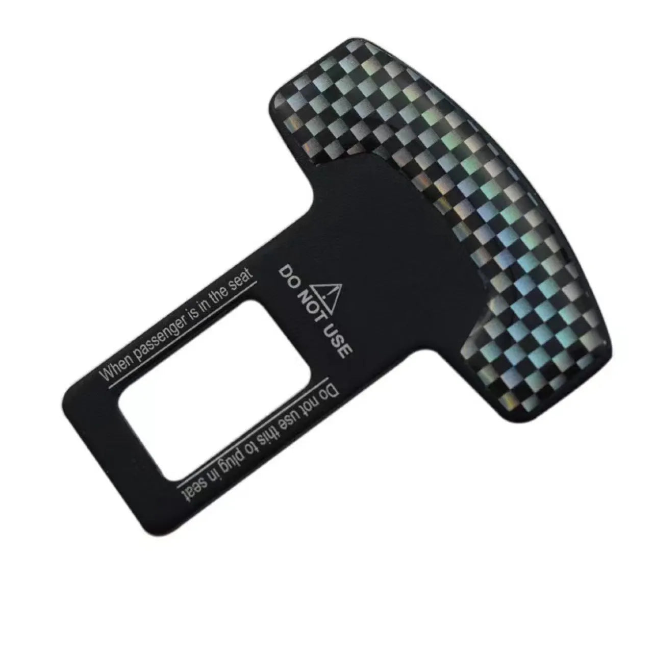 2.1 cm aluminium alloy key chain bottle opener in frosted carbon fibre finish