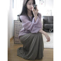 Women's purple ice silk blouse with sleeveless shoulder straps and hollow out design.