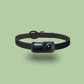 Black wifi camera neckband wireless recorder showing compact design with TYPE-C port for charging.