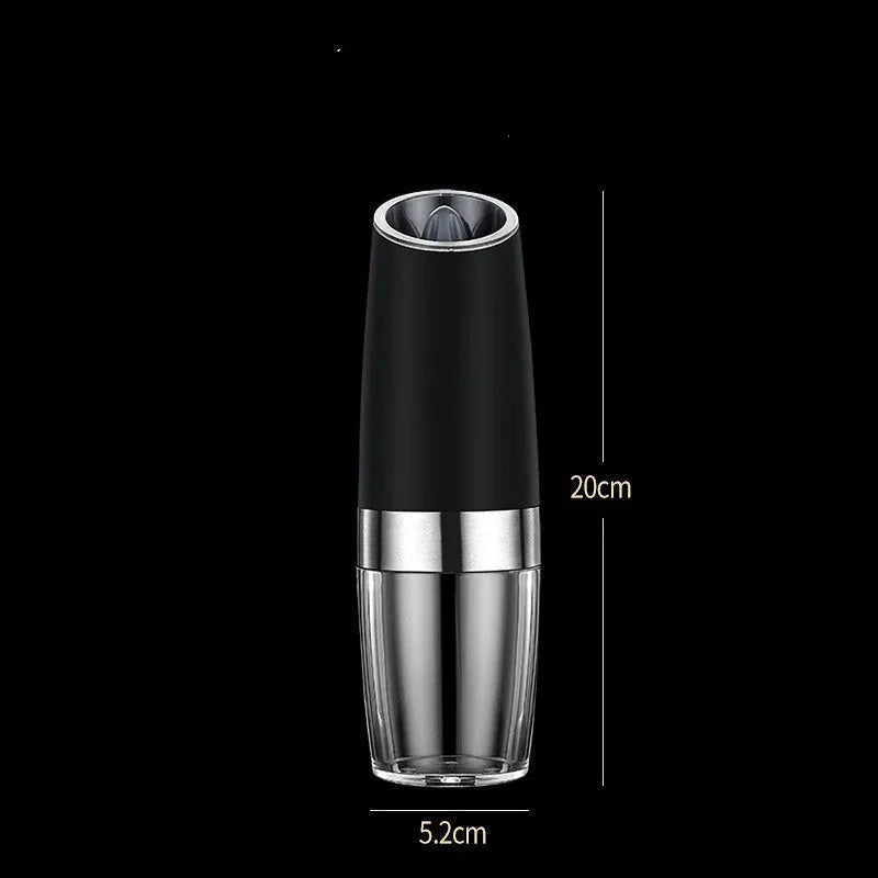 USB rechargeable electric pepper and salt grinder with clear acrylic body and ceramic mechanism