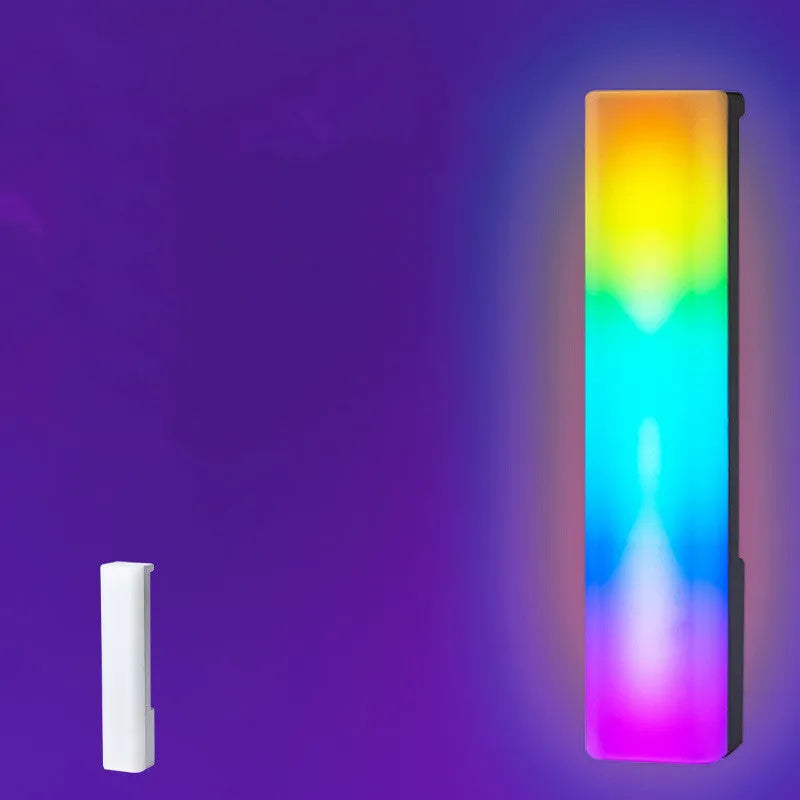 3D RGB music-activated ambiance lamp in white or black shell for table top gaming and home decor