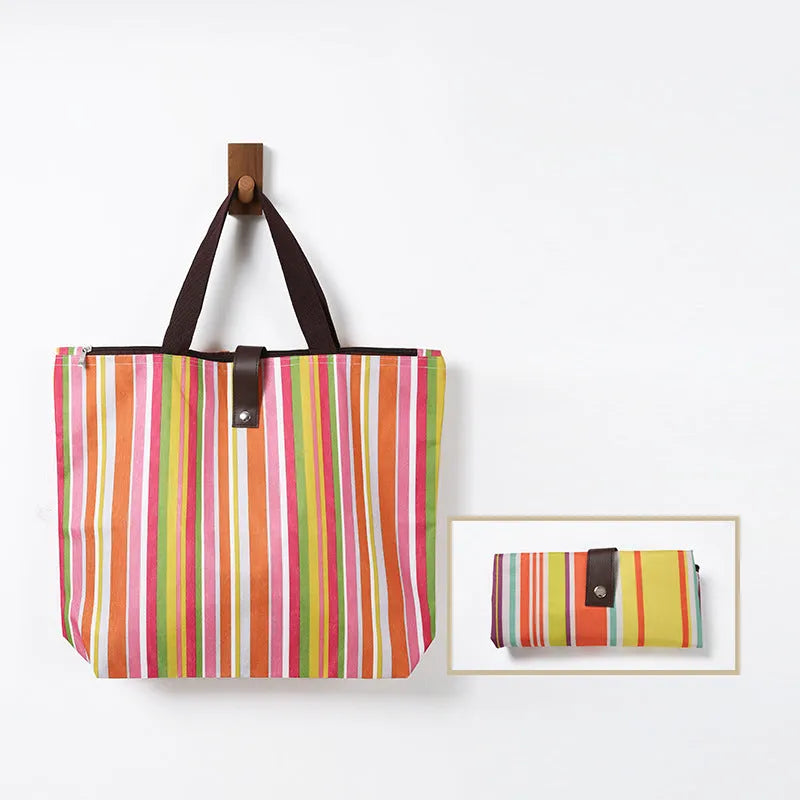 Oxford cloth hand-carry shopping bag in a choice of 35 colour and pattern options