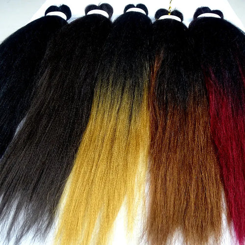 African chemical fiber long straight cornrows wig 26 inch mixed silk black style
