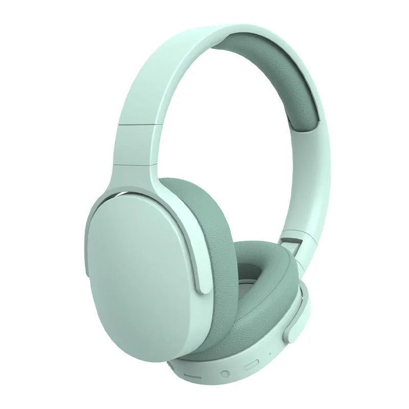 Wireless Bluetooth headset stereo denoise 40mm speaker 10-hour battery 5 colours Green Blue Apricot Pink Grey