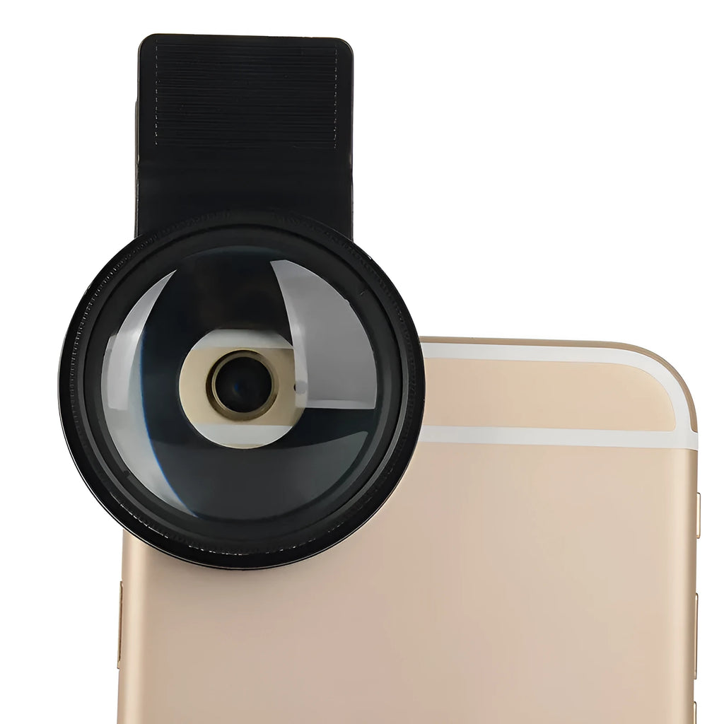 Smartphone macro lens with 37mm diameter and aluminium alloy frame for close-up photography