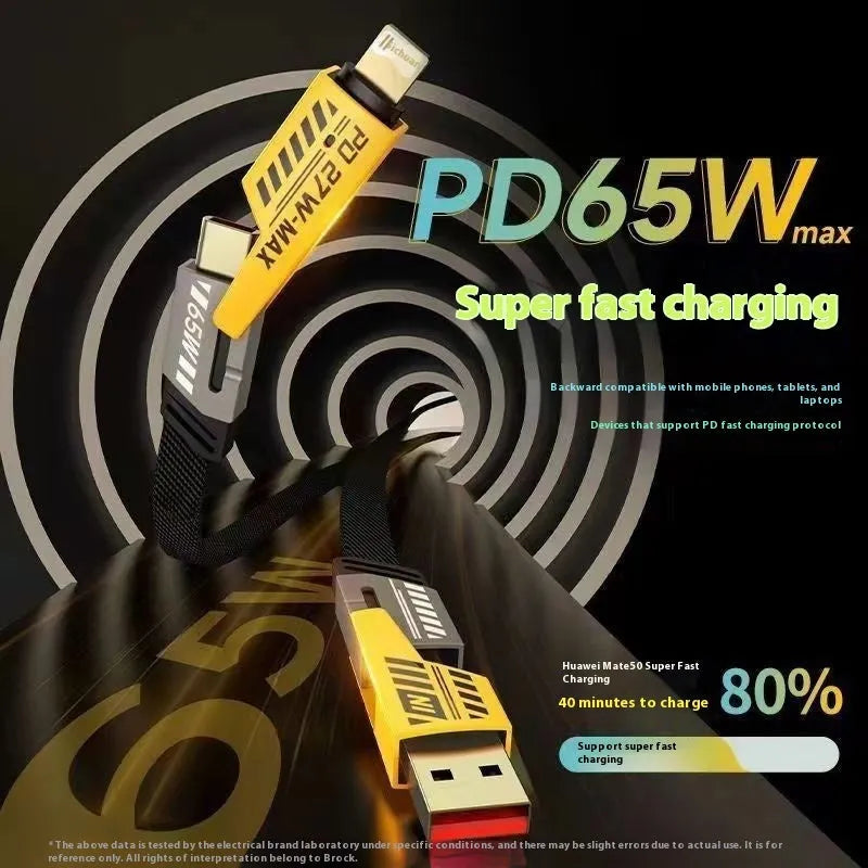 Fast charging data cable for Android phone with zinc alloy connector in 1M length, available in deep black colour
