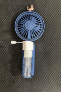 Personalised plastic nozzle fan in apricot colour with USB charging port