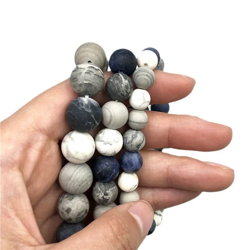 Handmade universe wind planet stone bracelet with U-shaped bead in unisex design