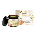 50g jar of skin care cream with natural ingredients mint, bee venom, tea tree oil, licorice, and shea butter.