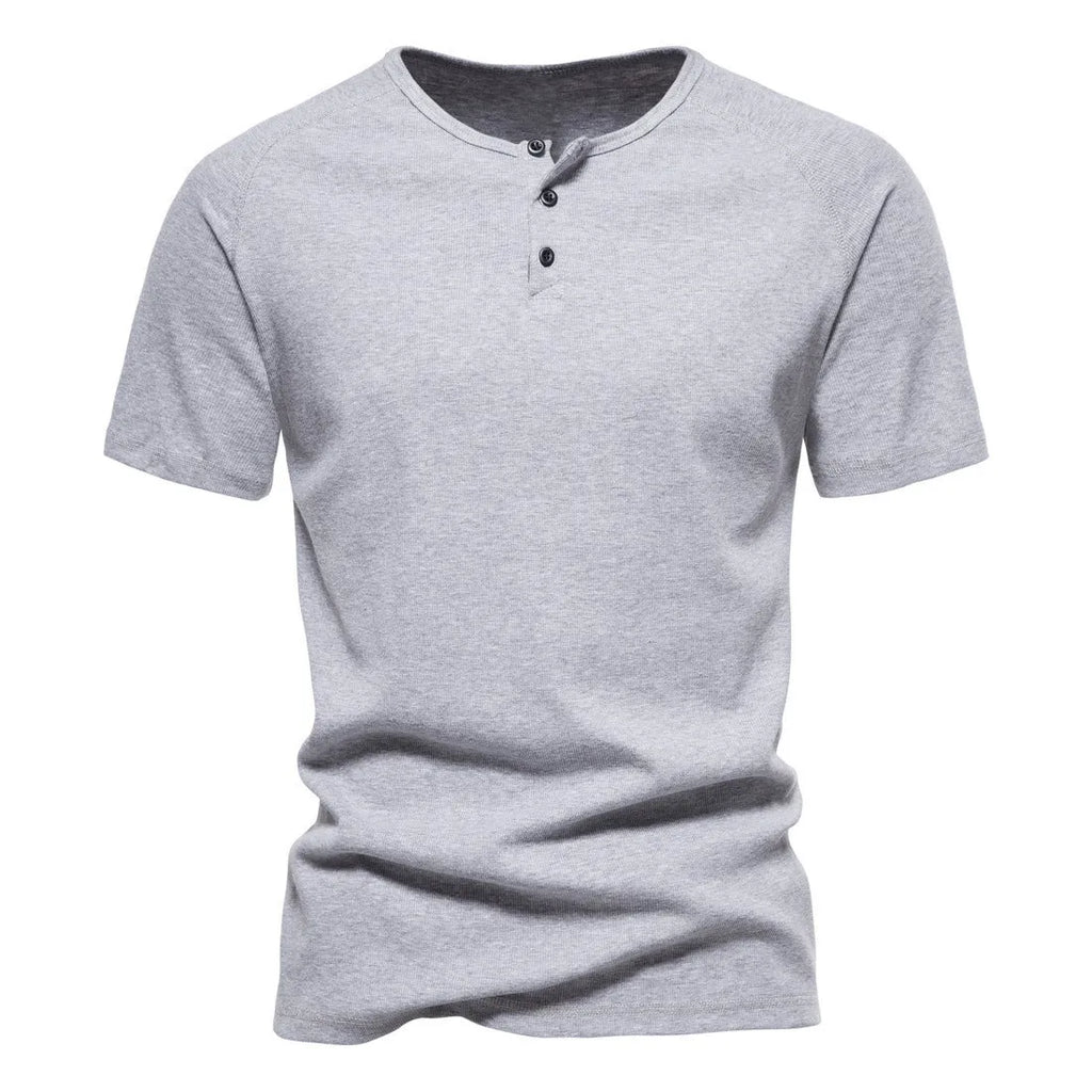 Men's retro cotton short sleeve loose fitness t-shirt in solid colours, sizes M to XXXL