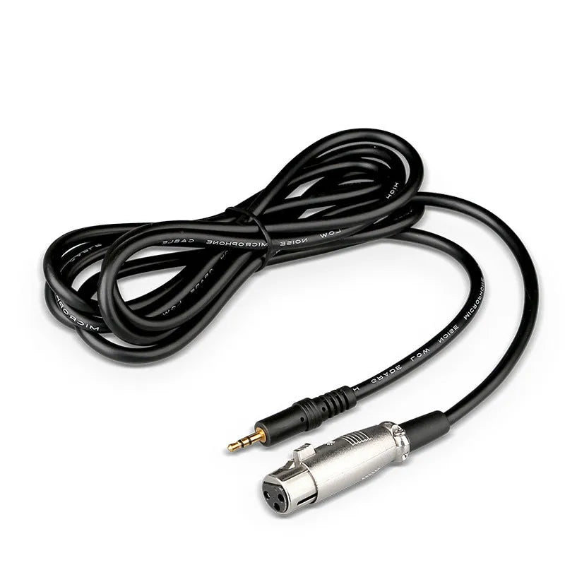 Professional condenser microphone with cardioid pickup pattern and USB cable for recording and live streaming.