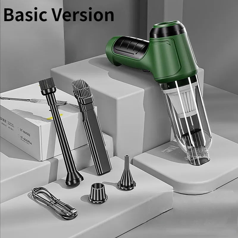 Handheld cordless vacuum cleaner with EVA carrying bag for car and home cleaning