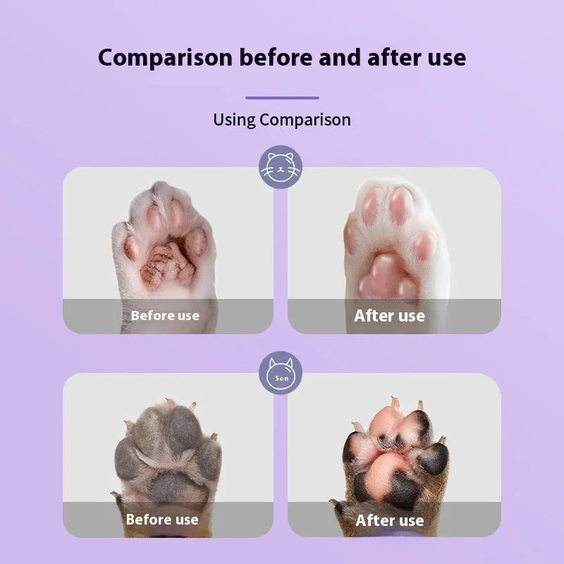 40g pet foot cream container with Brazil palm wax for cat and dog claw care