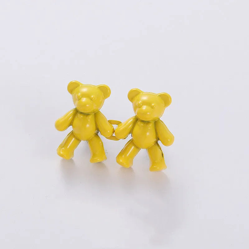 Bear pin waist clip 40mm x 27mm alloy snap fastener sewing-free buckle for jeans and pants