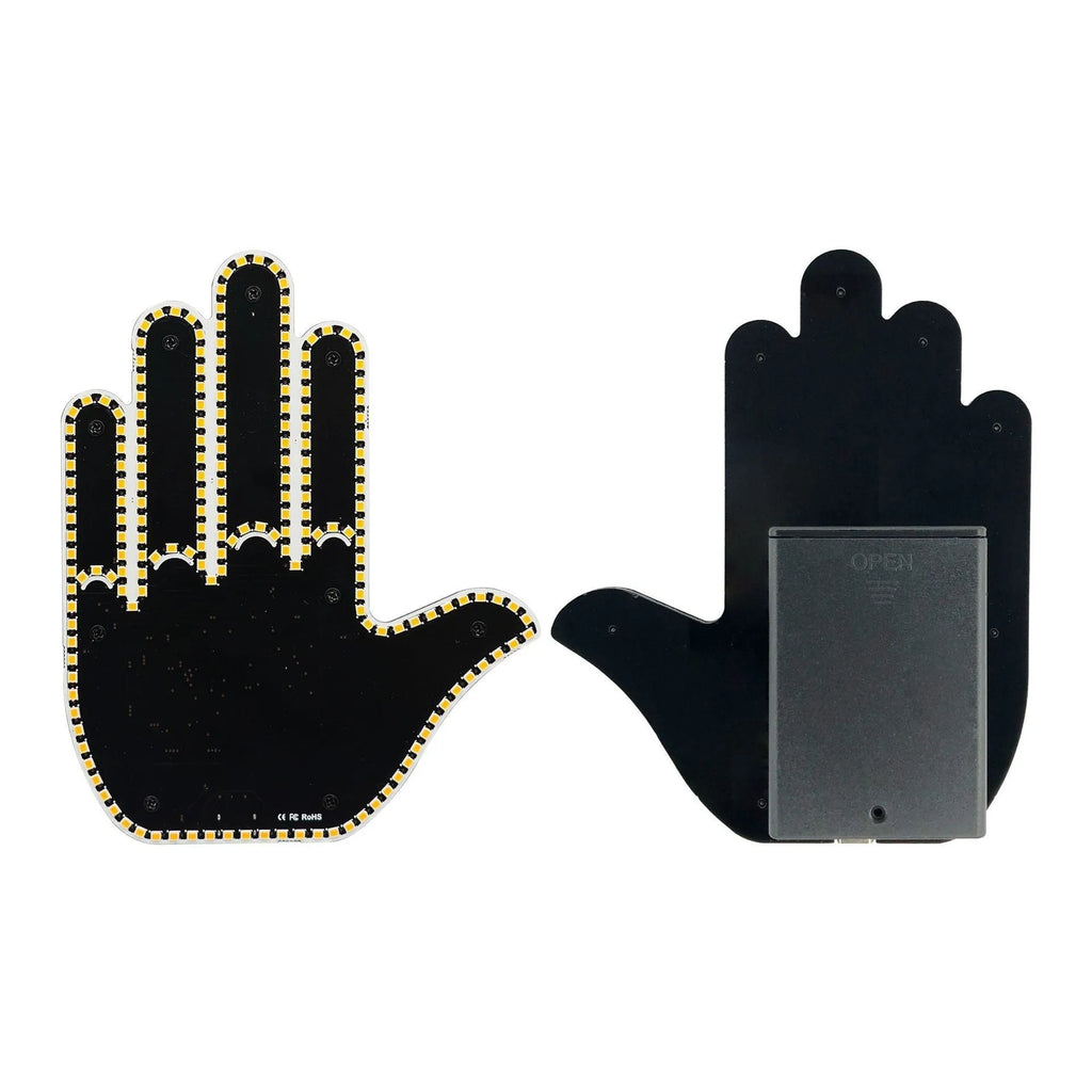 Yellow LED gesture light for car warning anti-collision with black remote control