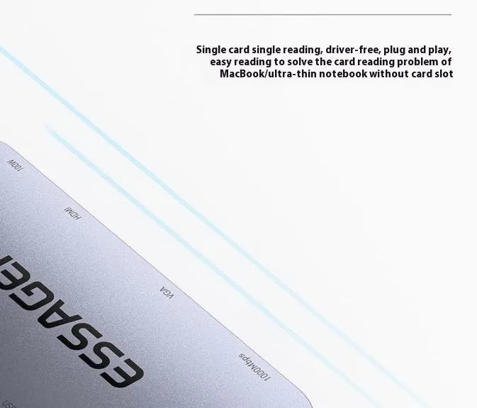 11-in-1 USB-C expansion hub with multiple ports and a 20cm attached cable.