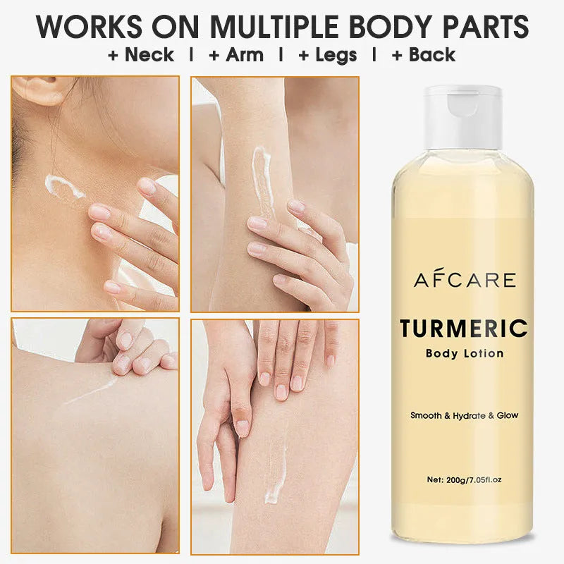 Turmeric body butter body milk 200g bottle with hydrating and oil control formula