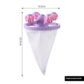 Universal washing machine filter screen in PP TPR polyester for hair and lint removal, blue pink purple or random colour