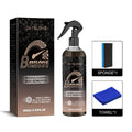Car brake cleanser kit showing 100ml spray bottle, small sponge, and cleaning cloth for disc maintenance