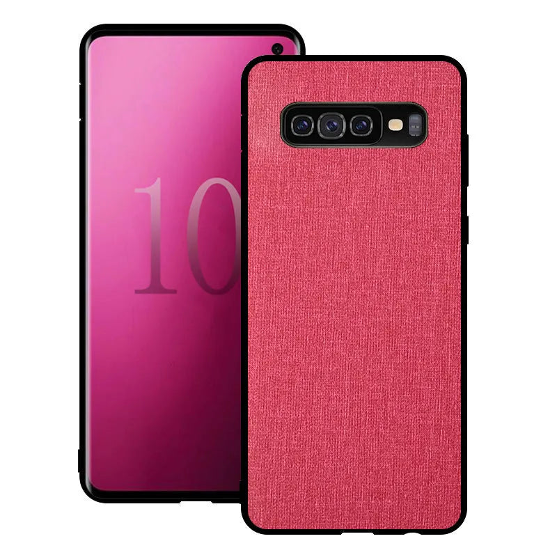 Samsung Galaxy phone case in a choice of colours, showing TPU and PC construction.