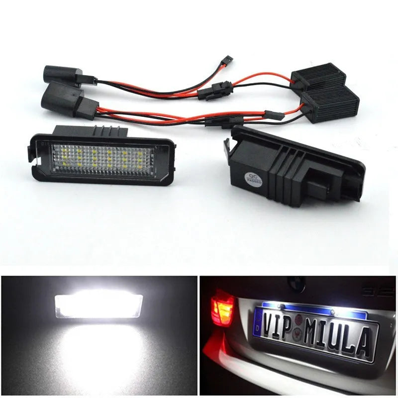 Volkswagen LED license plate light bulb with SMD LEDs for Golf Polo Phaeton.