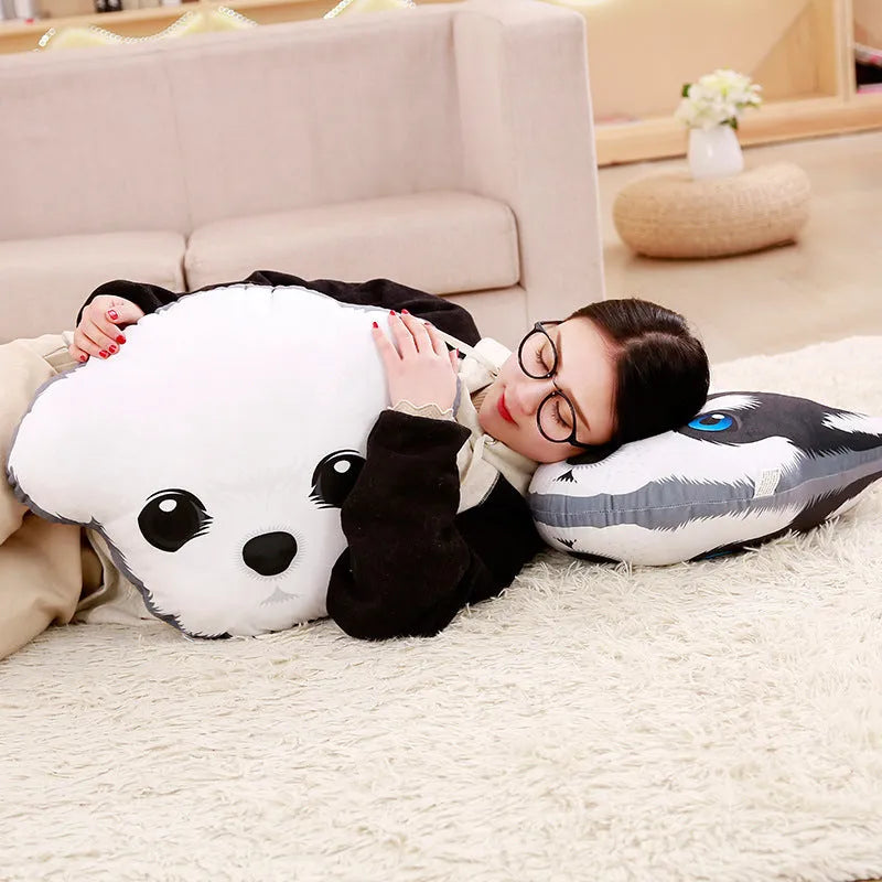 45cm soft plush stuffed sharpei pug dog toy on white background