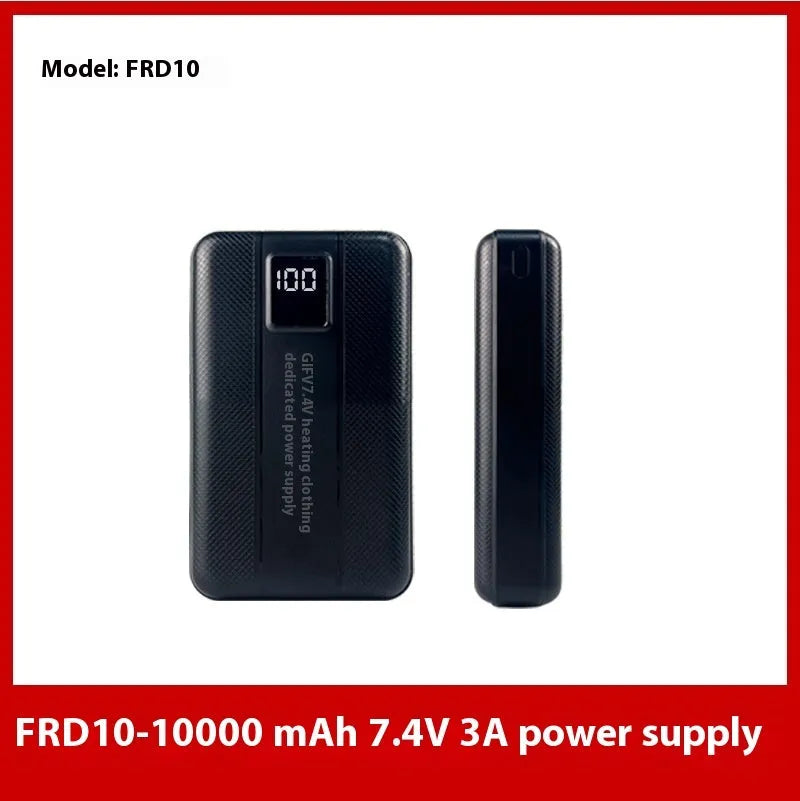 Power bank high current heating clothing portable charger with multiple capacity options including 10000mAh and 20000mAh