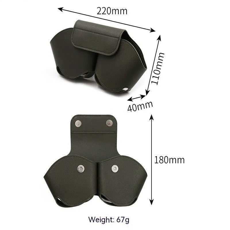 AirPods Max protective case in PU leather, shown in multiple colour options.